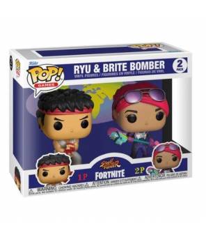 Funko Pop Street Fighter Fortnite Ryu & Brite Bomber